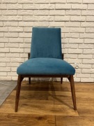 Odnowiony Fotel Vintage Welurowy