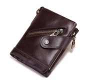 Portfel skórzany czarny