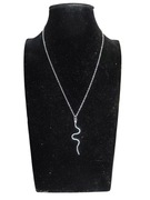 Naszyjnik ankier 46 cmzawieszka żmija stal szlachetna pudełko prezentowe