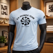 Kolekcjonerska koszulka T-shirt męska Nike FIT olimpiada 2008 bawełniana