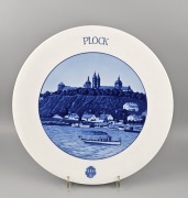 Meissen Miśnia Talerz dekoracyjny, ścienny – widok na PŁOCK