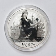 Srebrna moneta HERA 2022 1 uncja 1 oz srebro uncja Bogowie Olimpu Olympus