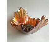 Szkło dekoracyjne misa patera PRL lata 70 unikat