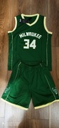Strój NBA dla dzieci do koszykówki Giannis Antetokounmpo (Milwaukee Bucks)