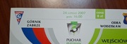 Górnik Zabrze  -  Odra Wodzisław  24.02.2007 Puchar Ekstraklasy