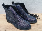 Brokatowe botki buty 39