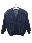 Kurtka z dzianiny z wstawkami skóra Tom Tino 58 XL XXL vintage retro