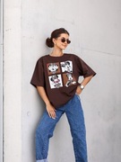 T-shirt damski Basic oversize PRINT NADRUK  Polska marka 