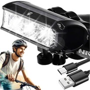 Lampka rowerowa przednia + tylna LED światło oświetlenie roweru na rower