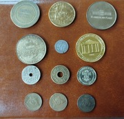 Zestaw -2 geld i inne żetony medale numizmaty 