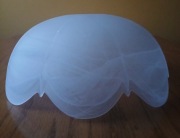 Klosz szklany 25cm E27 stokrotka