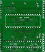 Płytka PCB adaptera pamięci RAM, dla płyty 250407 Commodore