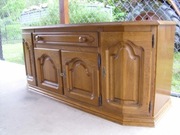 piękna stylowa komoda dębowa flandern stan bdb