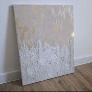Obraz strukturalny 40x50cm pozłacany nowy