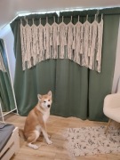 Makrama firanka/zazdrostka/zasłonka ze sznurka bawełnianego 