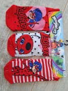 Skarpetki / stopki - Miraculous, Biedronka- 3 par - rozm 31-34