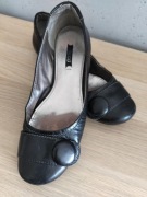 Buty damskie 39 Ecco balerinki eleganckie wygodne skóra lekkie dł25