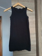 H&M czarna podkoszulka koszulka bez rękawów na ramiączkach szerokich