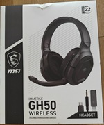 Słuchawki MSI Immerse GH50 wireless, nauszne, dźwięk przestrzenny NOWE