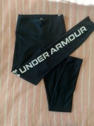 Leginsy damskie Under Armour elastyczne kompresyjne czarno białe damskie XS