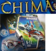 klocki chima pojazd speedorz na napęd figurka klucz napęd speedor karty