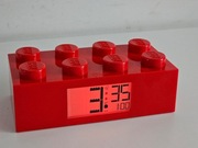 Lego zegarek budzik czerwony klocek