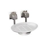 Mydelniczka naścienna Andex MODERN srebrny