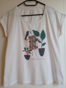 T-shirt damski - esmara  - biały - roz. 40 -