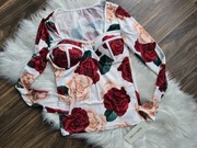 Bluzka Długi rękaw Róże