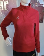 Bluza damska sportowa treningowa dri fit ze stójką bordowa Jordan XS