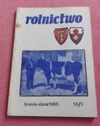 Rolnictwo jesień-zima 1988 58/3 PRL ANTYKWARIAT