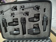 Zestaw mikrofonów perkusyjnych. 