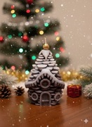 Zimowa Chatka – Ręcznie robiona świeca sojowa w kształcie domku