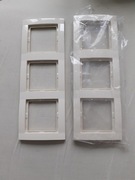 Ramka 3-krotna kremowa Hager-Polo FIORENA - nowa