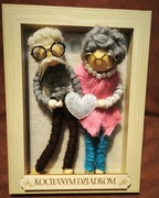 Prezenta dla Babci i Dziadka, Ramka 3d na prezent, Dzień Babci i Dziadka