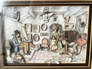 Obraz 3D Anton Pieck – Studio Fotograficzne | Vintage Shadowbox 