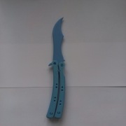 Nóż motylkowy (butterfly) – wydruk 3D – model treningowy / dekoracyjny