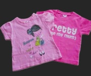 Bluzeczki dziewczęce  ,,PRETTY''  na 74 cm