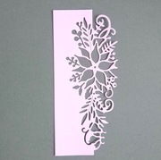 Scrapki Papierowe - Boże Narodzenie Panel ażur Poinsecja.