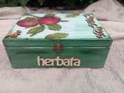 Herbaciarka drewno jabłka WYPRZEDAŻ