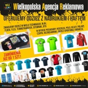 Odzież z nadrukiem i haftem