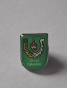 Herb gmina Pakosław przypinka pin odznaka wpinka