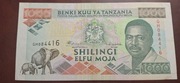 BANKNOT TANZANIA 1000 SHILINGI 1993 ROK RZADKI ŁADNY STAN
