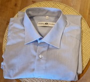 Męska KOSZULA Royal Class nowa z metką bawełna niebieska długi rękaw 