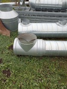 Trójnik wentylacyjny SPIRO 90° 630x630mm oraz 400