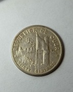 Kuba - 20 centavo 1952 r srebro
