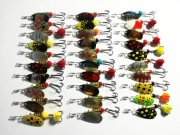 Obrotówki Ubik błystki obrotowe 2/5g zestaw okoń pstrąg kleń szczupak