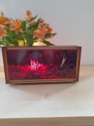 Zegar stołowy DDR VEB Uhrenwerk Halle podświetlany