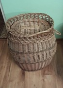 Kosz wiklinowy na pranie