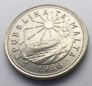 MALTA 2 Cents 1986 okołoMENNICZ